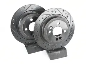 MINI R5X Rear V5 Drilled & Slotted Brake Rotors - Set (280x10)