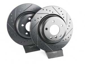 ECS Rear V5 Drilled & Slotted Brake Rotors - Set (336x22)