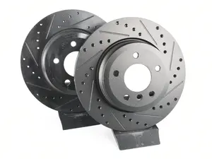 ECS Rear V5 Drilled & Slotted Brake Rotors - Set (324x22)