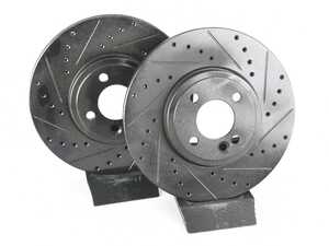 Front V5 Drilled & Slotted Brake Rotors - Set (294x22)