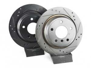 Rear V5 Drilled & Slotted Brake Rotors - Set (298x20)