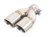 Turner Motorsport Turner Motorsport Double Wall Straight Cut Exhaust Tip - 3.0 Inlet - 3.5 OD - Stepped Right - Brushed Stainless 026732TMS06-17 View 4