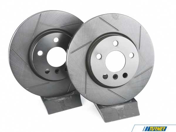 ECS Front V5 Slotted Brake Rotors - Set (294x22) 34116866297-S