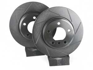 Front V5 Slotted Brake Rotors - Set (300x22)