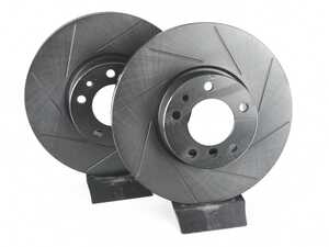Front V5 Slotted Brake Rotors - Set (324x30)