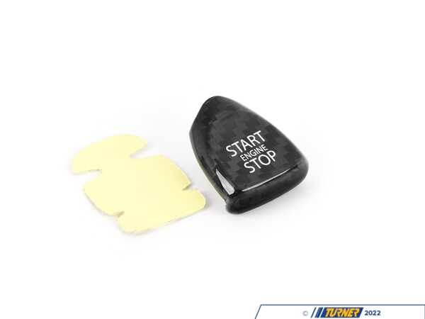 ECS Carbon Fiber Start / Stop Toggle Cover - Black/Gray StartSTOP