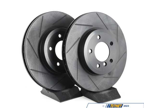 ECS Front V5 Slotted Brake Rotors - Set (325x25) 34116864047-S