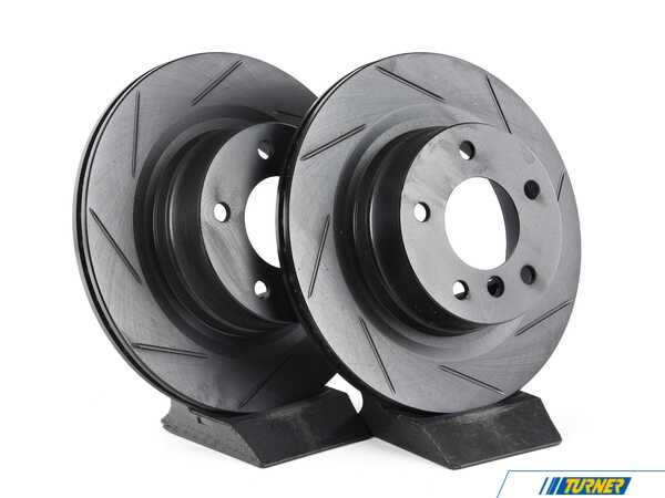 ECS Rear V5 Slotted Brake Rotors - Set (300x20) 34216855005-S