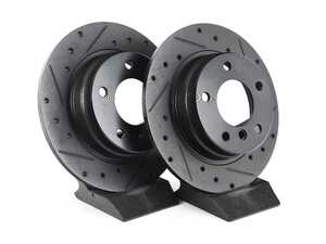 Rear V5 Drilled & Slotted Brake Rotors - Set (280x10)