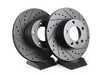 ECS Front V5 Drilled & Slotted Brake Rotors - Set (296x22) 34116767061-XS View 1