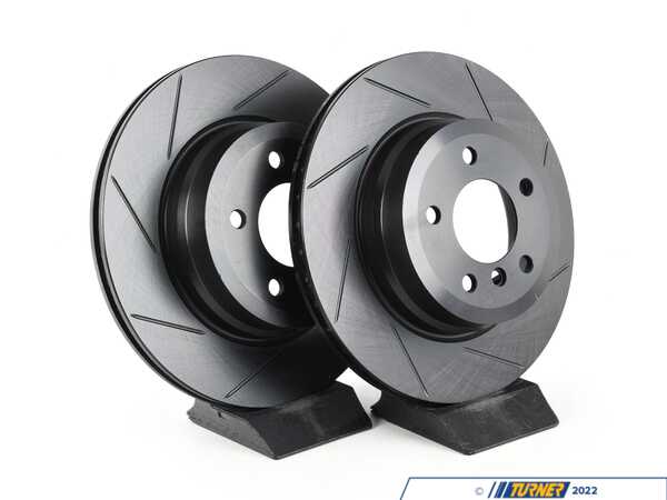 ECS Rear V5 Slotted Brake Rotors - Set (324x22) 34216855003-S