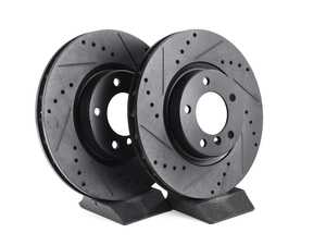 Front Drilled & Slotted Brake Rotors V5 - Set (315x28)