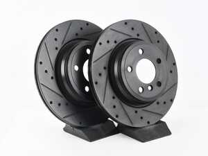 ECX V5 Rear Drilled & Slotted Brake Rotors - Set (330x20)