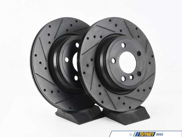 ECS ECX V5 Rear Drilled & Slotted Brake Rotors - Set (330x20) 34216864899-XS