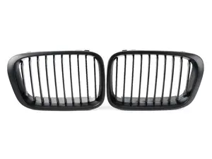 Blackout Grille Set - Matte Black - E46 Sedan 323i 325i/xi 328i 330i/xi (up to 09/2001)