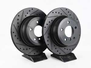 Rear V5 Drilled & Slotted Brake Rotors - Set (320x20)