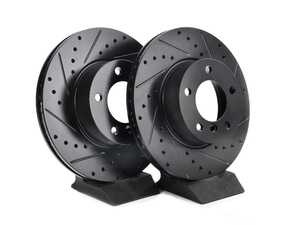 Drilled & Slotted Front V5 Brake Rotors - Set (300x24)