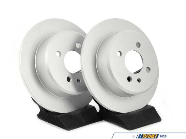 ECS Rear V5 Plain Brake Rotors - Set (258x10) 34216755408-P
