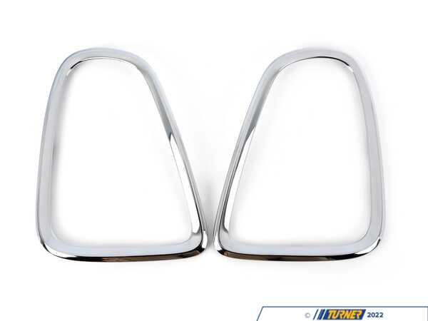 Genuine MINI Rear Tail light Chrome Surround - Set 51132752243KT