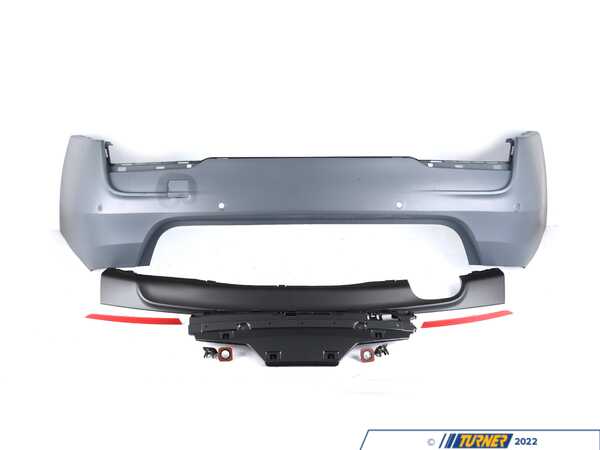 Turner Motorsport F31 M Sport Style Rear Bumper - Single Exit (w/ PDC) F31WGNMTRR-DIFFP