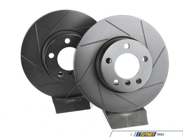 ECS Front V5 Slotted Brake Rotors - Set (312x24) 34116855006-S