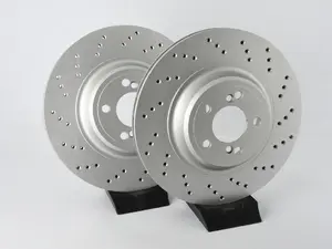 ECS Rear V5 Drilled Brake Rotors - Set (370x24)