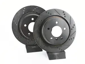 BMW E36 Z3 Rear V5 Drilled & Slotted Brake Rotors - Set (312x20)