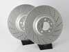 ECS BMW E60 M5 E63 E64 M6 Front V5 Drilled Brake Rotors - Set (374x36) 34112282805-X View 2