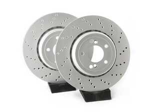 ECS Rear V5 Drilled Brake Rotors - Set (350x24)