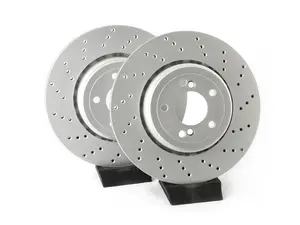 ECS Rear V5 Drilled Brake Rotors - Set (350x24)