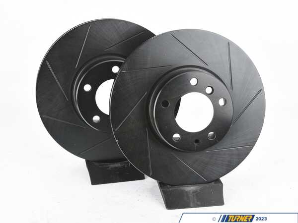 ECS Front V5 Slotted Brake Rotors - Set (324x30) 34116767059-S