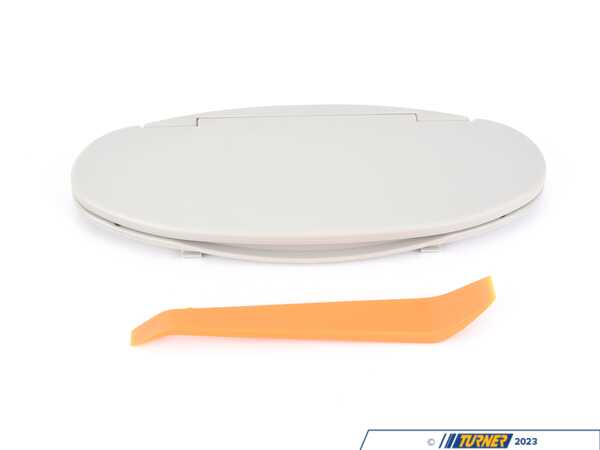 Bremmen Parts Sun Visor / Mirror Illumination Section Only Hellu Gray (HellGrau) - Priced Each  51167339377
