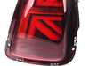 ZiZa MINI R56 Union Jack Taillights LED Red Lens/Black/Red BM11-R5607-R-A View 4