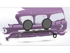 E53 Front Light Mount With Tow Hook