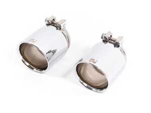Rennline Universal 3.5" Exhaust Tip Silver- Priced Each 