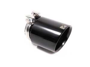 Rennline Universal 3.5" Exhaust Tip Black - Priced Each 
