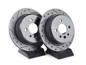 Rear V5 Drilled & Slotted Brake Rotors - Set (258x10)