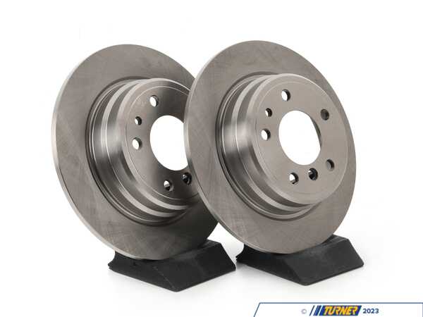ECS Rear V5 Plain Brake Rotors - Set (300x10) 34216756537-P