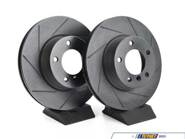 ECS Front V5 Slotted Brake Rotors - Set (300x24) 34116854998-S