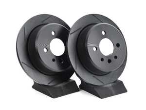 Rear V5 Slotted Brake Rotors - Set (258x10)