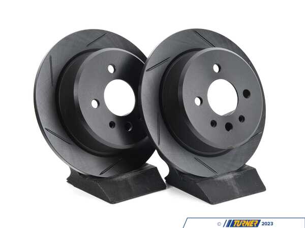 ECS Rear V5 Slotted Brake Rotors - Set (258x10) 34216755408-S