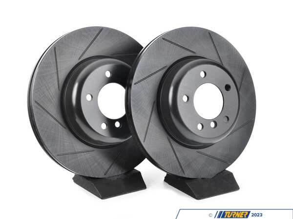 ECS Front V5 Slotted Brake Rotors - Set (338x26) 34116778647-S