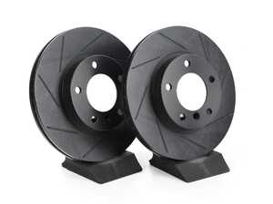 BMW E36 E46 Front V5 Slotted Brake Rotors - Set (286x22)