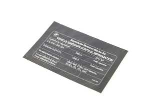 Genuine BMW Label "Exhaust Emission" Mj11 - 71227612756 - E92,E93