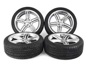 18" Alzor Style 620 "Ready-To-Roll" OEM+ Fitment Square Wheel & Tire Package - w/ Advanta Tires - Mercedes W204 C-Class