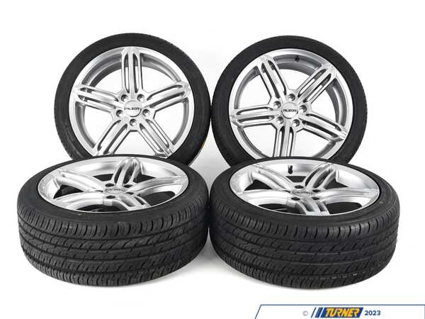 Alzor 18" Alzor Style 620 "Ready-To-Roll" OEM+ Fitment Square Wheel & Tire Package - w/ Advanta Tires - Mercedes W204 C-Class MB-620-18-00