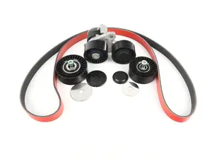 Accessory Belt Service Kit w/ Kevlar Reinforced Belt - BMW E82/88 E9X N54