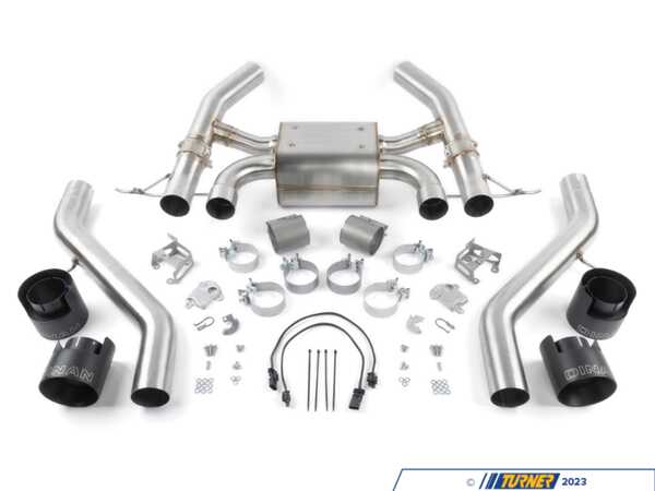 Dinan Dinan Valved Axle-Back Exhaust - Quad 114mm Black Tips - G87 M2 D660-0100-BLK
