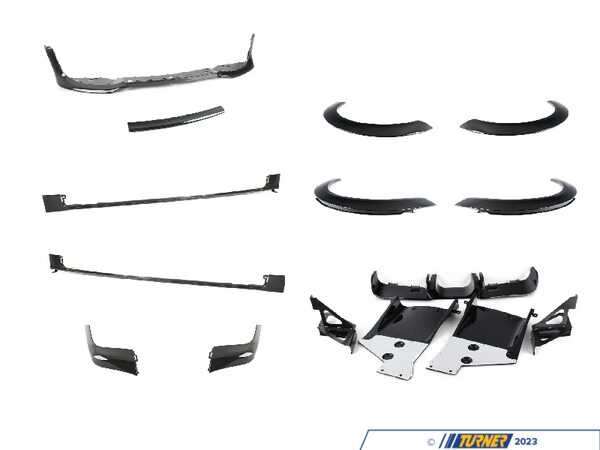 ECS JCW Aero Trim Gloss Black Kit - With Gloss Euro Wheel Arches & Gloss JCW GP2 Diffuser 511172833303KT