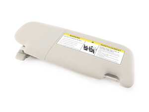 SUN VISOR WITH LABEL